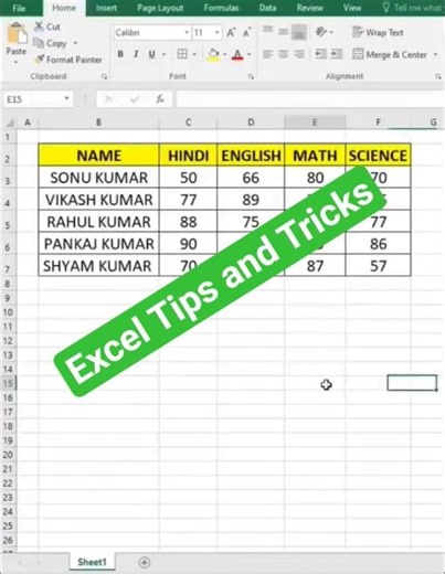 Excel Tips and Tricks|Convert Excel Data into Image #shortsfeed #excel #shortvideo #ytshorts #shorts