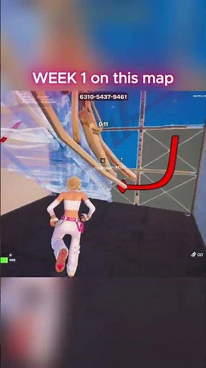 DAY 1 👶🏻 and WEEK 1 😈 on this EDIT MAP! #fortnite #shorts