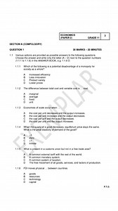 Economics Paper 2 November Grade 11 #grade11 #grade10 #grade12 #grade9 #grade8 #grade7 #grade6 | Homework Heaven. Mzansi