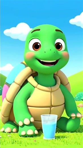 Tiko the Tiny Turtle Learns Why We Drink Water | Kids Learning Video