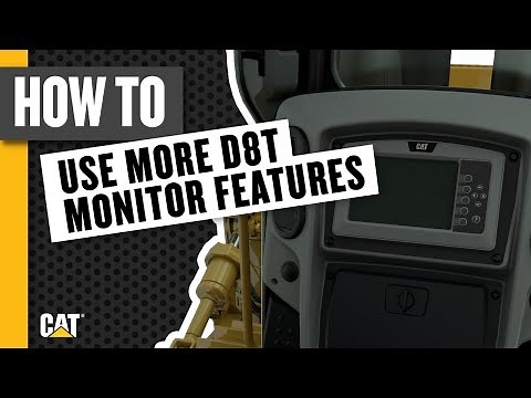More Cat® D8T Dozer Monitor Features