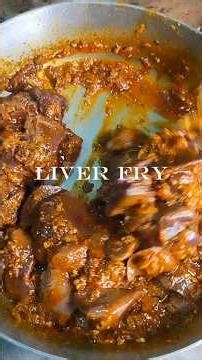 Chicken Liver Fry Recipe👌 | chicken masala kaleji recipe #shorts #recipe