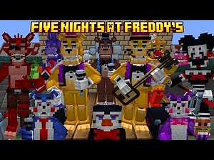 THIS AMAZING MINECRAFT FNAF ADDON JUST GOT AN UPDATE! (Muoxi's Custom FNAF Pizzeria Mod Showcase)