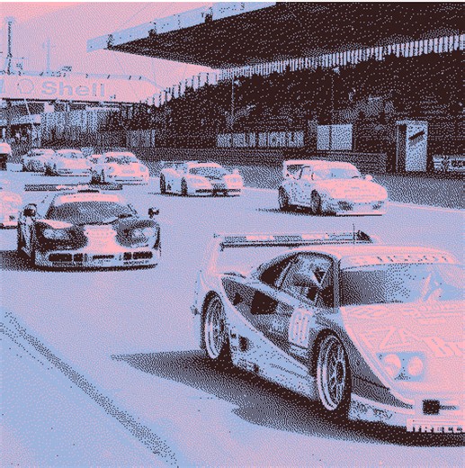 1995 BPR Global GT at Monza is such a good snapshot of that era. Proper GT1 chaos, long stints, big names, and cars that still looked like road machines but absolutely were not. Round 3 at Monza is the one that stuck with me, mostly because that Ferrari F40 in red and green just looks unreal. Anders Olofsson and Luciano Della Noce put the Ferrari Club Italia F40 GTE on the podium overall, third in GT1 at a race where the McLaren F1 GTRs and GT2 Porsches were right there in the mix. ##BPRGlobalGT