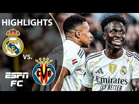 VINI JR. BRACE 😤 Real Madrid vs. Villarreal | LALIGA Highlights | ESPN FC