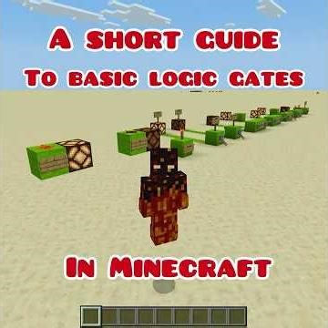 A short Guide to Basic Logic Gates! #minecraft #gaming #shorts