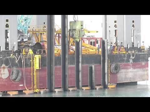 ESC Sheet Pile Combi Wall Installation