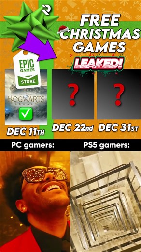 Epic Games Christmas FREE Games Leaked! 🎮🎄