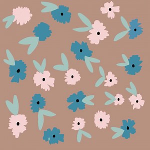 Muted Pink Blue Green Floral Seamless Pattern – Soft Pastel Flower Print JPG for Fabric, Stationery, Scrapbooking, Packaging - Etsy