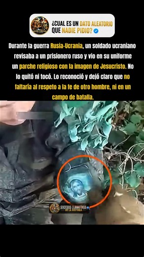 En medio de la guerra, eligió respetar la fe de su enemigo ✝️🤝 #HistoriaReal #Humanidad