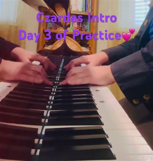 Czardas Intro - practice slow to play fast! 🎶 #czardas #piano #pianomusic #fypシ