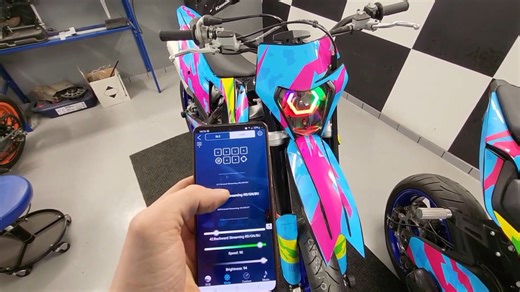 Custom headlamp and fresh style for KTM EXC-F 450