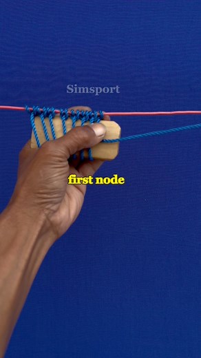 first step in making a net for the fence #knot #net #netfence | Nandang Safaat