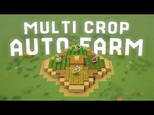 How to Build Multi Crop Auto Farm - Minecraft Tutorial