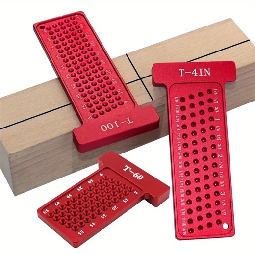 Woodworking Scribe T-square Ruler Metric & Inch Aluminum Layout Gauge Carpenter Measuring Tool - Etsy UK