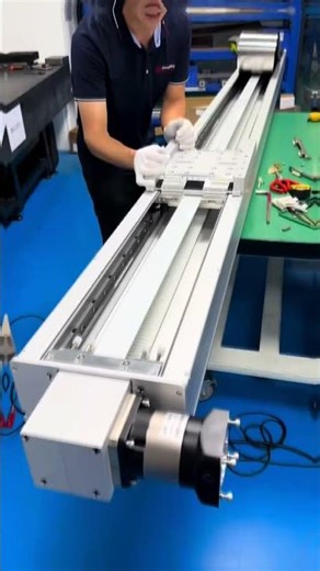 wide full enclosed belt driven linear motion actuator #linearactuator #linearmodule #automatic