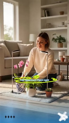 Plant Light, Grow Light for Indoor Plants with 2 Ways to Install (Stake & Base), Auto 2/4/8H Timer, 4 Brightness Levels & Adjustable Height, Full-spectrum LED lights are suitable for small and medium-sized potted plants in homes, offices and living rooms #led lights #grow lights for indoor plants #grow light #plant lights for indoor growing #plant light #grow lights #plant grow lights indoor #grow lights for indoor plants full spectrum #plant lights #indoor plant light #plant grow light #led gro