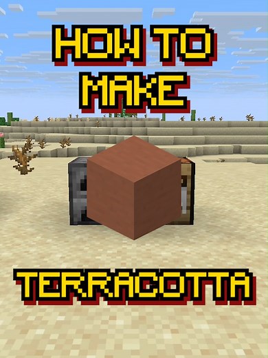 Crafting Terracotta and Stained Terracotta in Minecraft