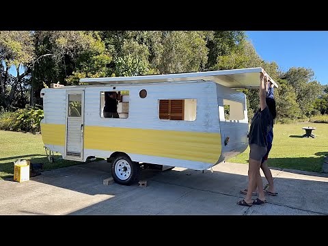 Restoring the pop top on our Vintage Caravan | Viscount Caravan Renovation Ep 6