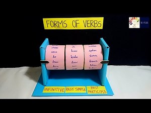 Forms of verbs English TLM | English working model | Verb forms tlm | English tlm working project