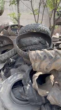 Amazing Tire Recycling Process 🔥 | Motorcycle Hub Rubber Making Factory #satisfying #recycling #fyp