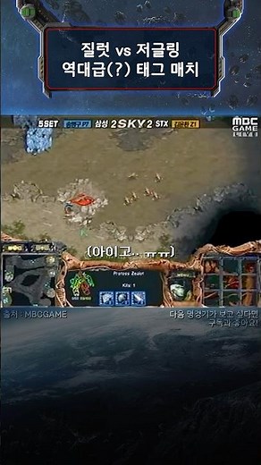 질럿 vs 저글링 역대급(?) 태그 매치