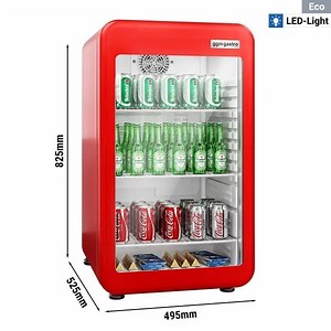 [Hot Item] Minibar Fridge with 1 Glass Door & LED Lighting
