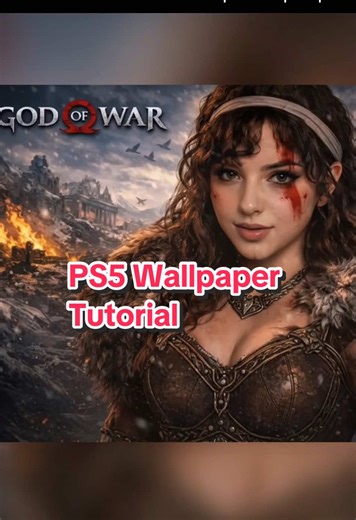 Create Custom PS5 Wallpaper: God of War Style Tutorial