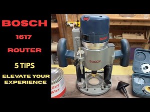 Five Bosch 1617 Tips To Improve Your Plunge Routing Experience - Including Issues With Turning On.