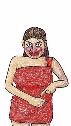 Funny Caricature | Funny Drawings on Instagram: "Ekdum funny caption . . (Just for fun, guys! No hate 🙏 The person’s already gorgeous in real life – this is just crayon madness 😅 Please keep the comments fun and kind! ) #reels #explore #explorepage #reelitfeelit #reelkarofeelkaro #reelsinstagram #comedy #drawing #caricature"