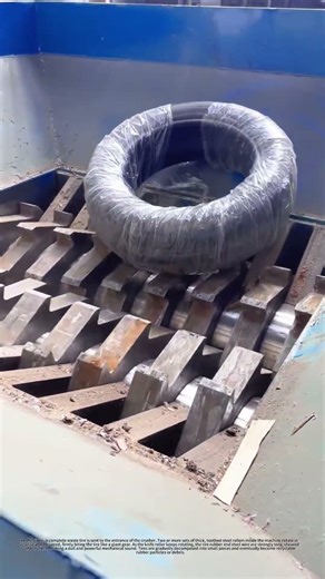 Insane Tire Shredder Tearing Apart a Whole Tire!