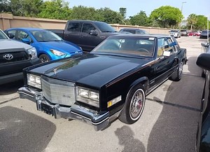 For Sale 1983 Cadillac Eldorado Biarritz Black With Peanut Butter Guts With only 88,794 Miles 💥💥💥 Available 💥💥💥 $9,500 💥💥💥 Looks Like It Needs a Little Elbow Grease. If Interested Message Me. World 🌎Wide Shipping 📦📦📦 Available Spokes Smoking 💨💨💨 @SpokesAndVogues For More 🔥 #SpokesAndVogues #DonkLife #Glasshouse #MonteCarlo #MonteCarloSS #GBodyLife #GBodyNation #BoxChevy #Cutlass #Caprice #BigRims #Gbody #Daytons #w30 #hurstolds #Vert #daytonas #Forgiatos #AsantiWheels #DaytonWir