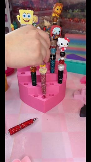 7 Hole Pen Stand Holder for Regular and Rhinestone Pens