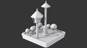 【3Dmax建模】简单的小场景模型制作，零基础入门案例讲解