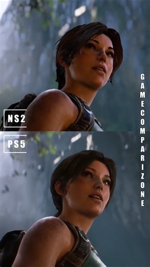 Switch 2 vs PS5 Tomb Raider Legacy of Atlantis Graphics Comparison #shorts #tombraider #nintendo