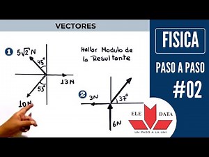HALLAR EL MODULO DE LA RESULTANTE ︱EJERCICIOS RESUELTOS︱FÍSICA︱ VECTORES #02︱UN PASO A LA UNI