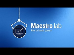 Maestro lab | How to insert dowels