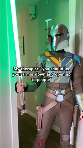 Therapist advice 🙃 Sabine Wren Star Wars Cosplay Armor Funny #shorts