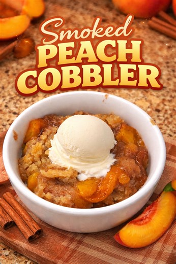 Smoked Peach Cobbler Recipe on Pit Boss Grill