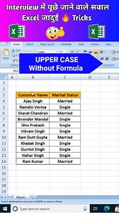 Data Convert to Upper case Without Formula . #shortcut #excel #viralreels 6 #rendingreels #rnotiNation eYfional #viral#instagram #reelsindia #reelsviral #excel #exceltips #exceltricks #spreadsheets #corporate #accounting #finance #workhacks #tutorials | Mashiujama Teach | Facebook