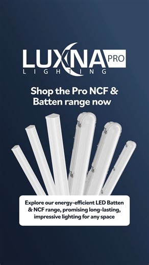 The new Luxna Pro range of LED Battens and Non-Corrosive offer highly efficient, energy saving and maintenance free lighting solutions for your business, with both ranges also power wattage and colour switchable. The fittings are designed to directly replace traditional twin & single body T8 & T5 fluorescent luminaries with a impact resistant body making them built to last. You can find the range of Luxna Pro on our website. https://www.yesss.co.uk/luxna-pro #YESSS #Lighting #Luxna #LuxnaPro #LE