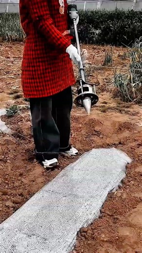 Plastic Mulch Hole Making Work Tool for Precision Planting #worktool