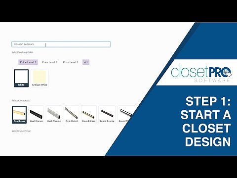 Start a Closet Design - Step 1