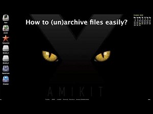 How to (un)archive files in AmiKit / Amiga easily?