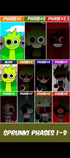 Sprunki OC Owakcx phase 1 to phase 9 #sprunki