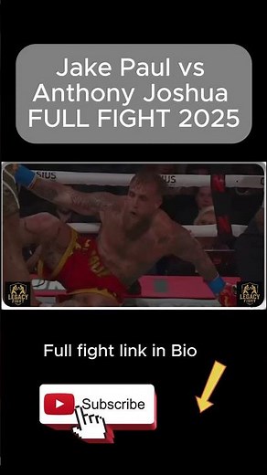 Jake Paul vs Anthony Joshua FULL FIGHT HIGHLIGHTS 🔥 Brutal Knockout | 2025 Mega Event