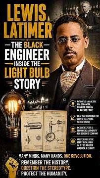 LEWIS LATIMER: THE BLACK ENGINEER INSIDE THE LIGHT BULB STORY #africandiaspora #blackhistory