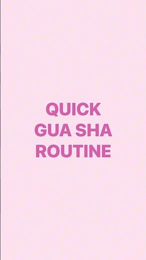 Quick Gua Sha Routine