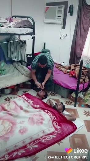 Men sleeping in same bedroom