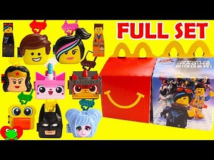 2019 The Lego Movie 2 McDonald's Happy Meal Toys Full Set - Videos For Kids